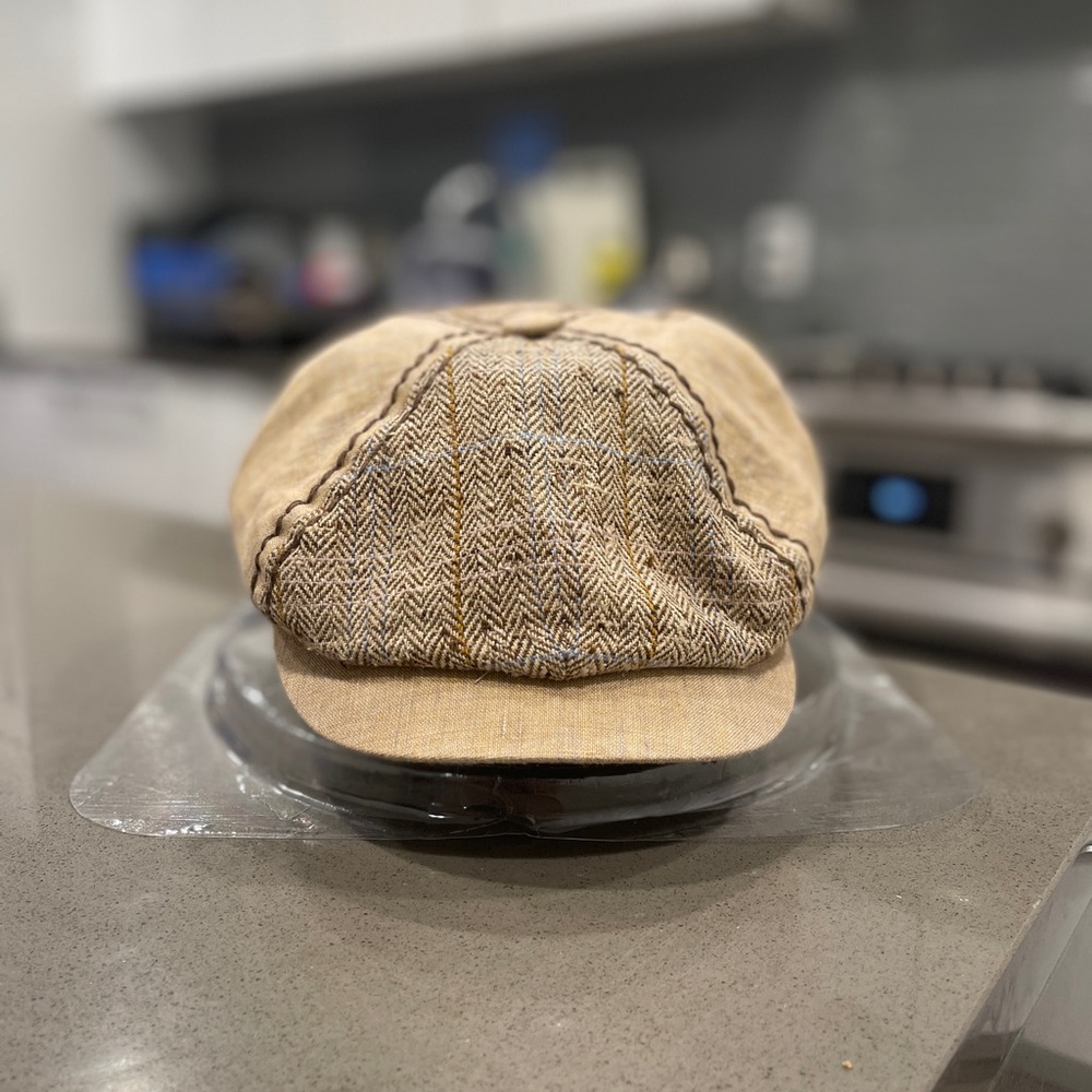 Vintage newsboy cap hat